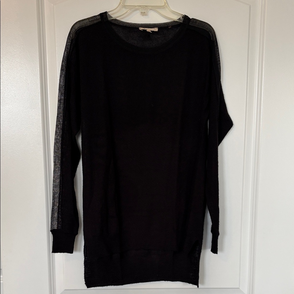 Rebecca Taylor Black Lightweight Knit Top